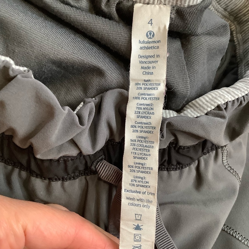 LULULEMON Gray Run Bandit Track Pant Gorpcore Jogger Parachute Size 4 - Picture 11 of 13